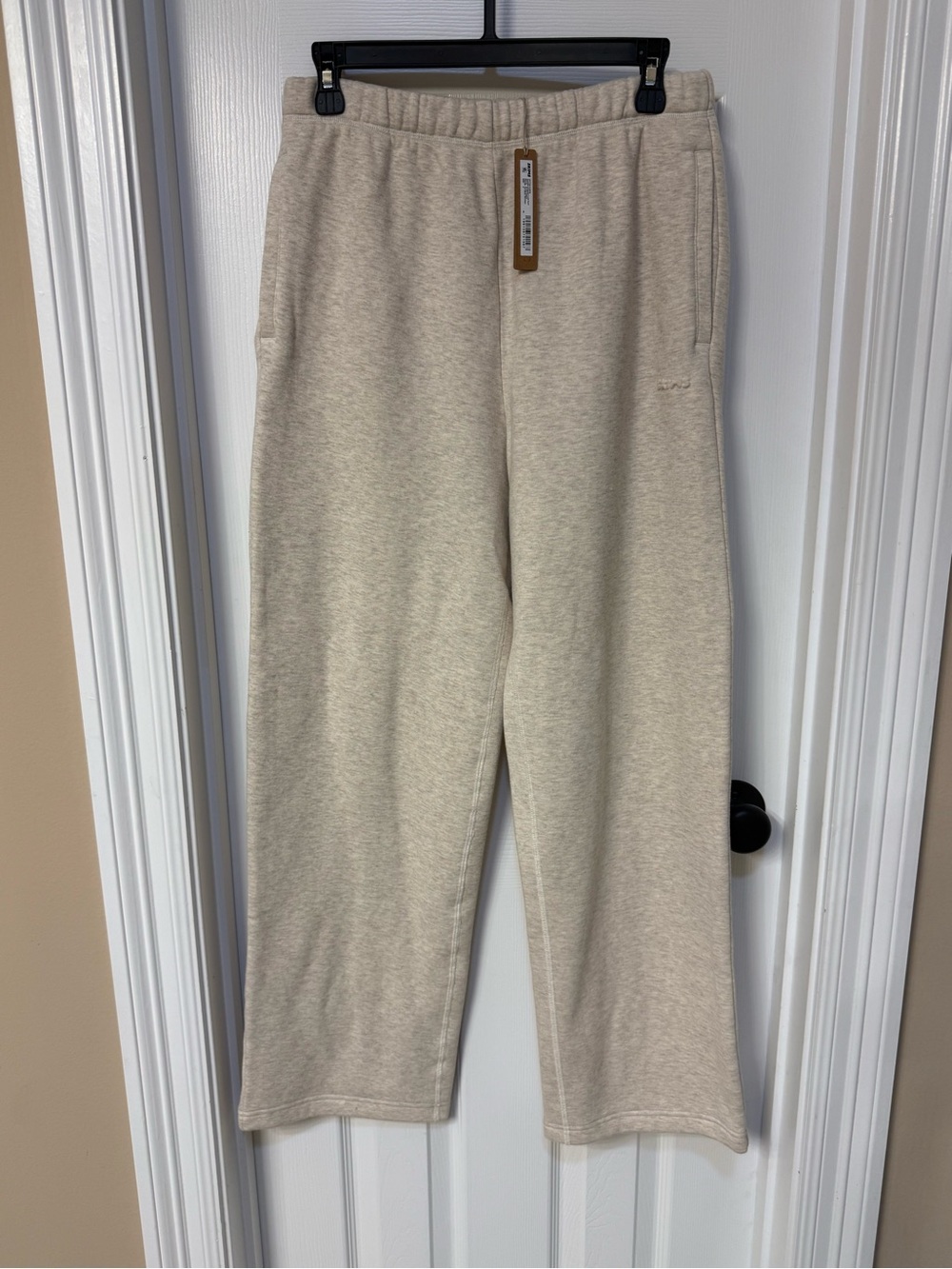 NWT SKIMS Cotton Fleece Classic Straight Leg Pant